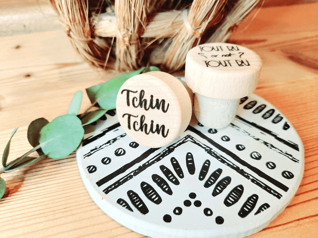 Bouchon en Bois et Liège - " Tchin Tchin "