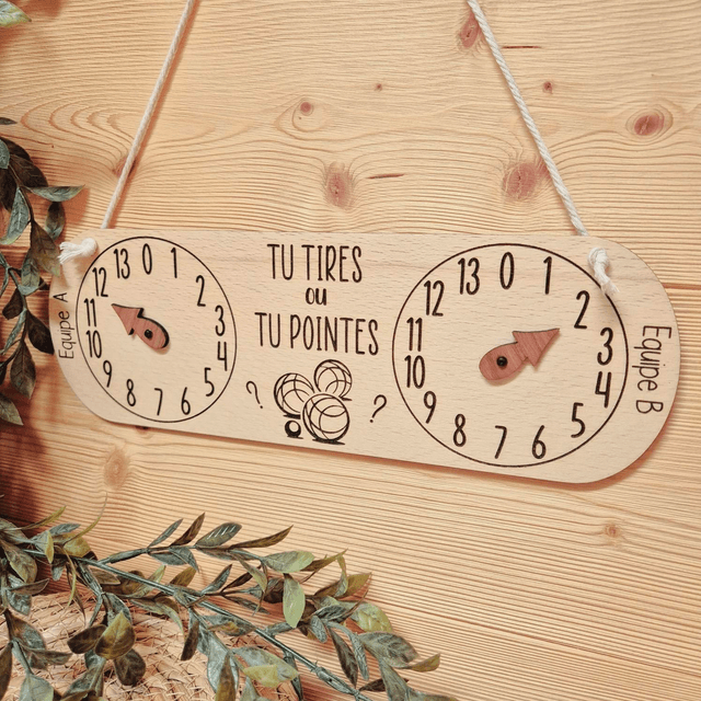 Compteur Point Pétanque  "Tu tires ou tu pointes ?"