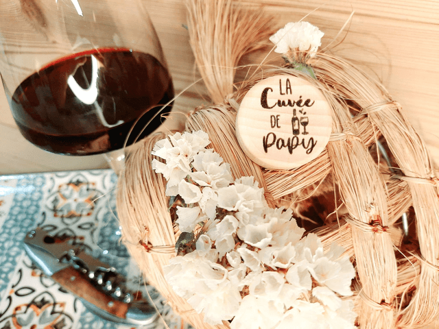 Bouchon en Bois et Liège - &quot; La cuvée de Papy &quot;