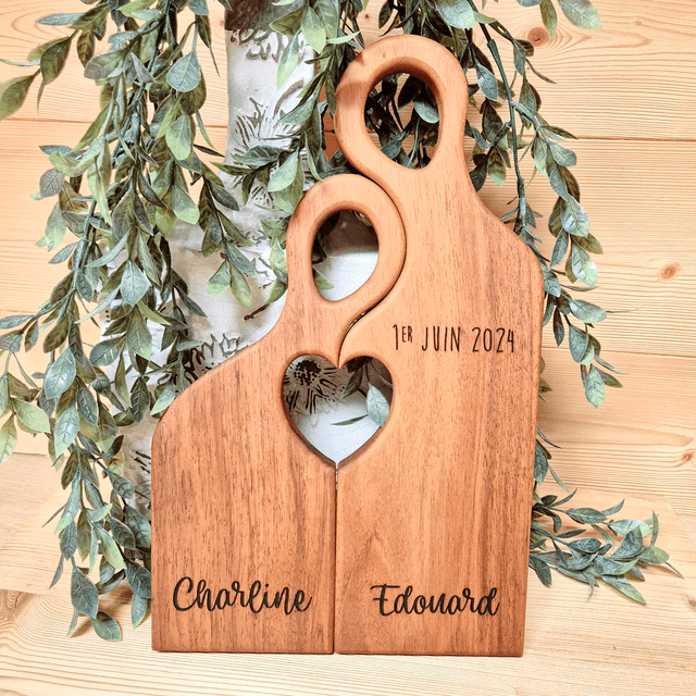 Ensemble de 2 planches Couple Personnalisées